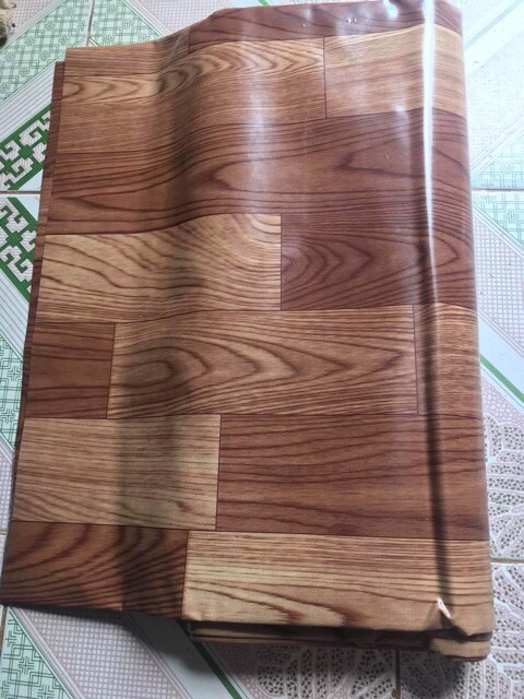 Thảm nhựa vân gỗ PVC simili lót sàn vân gỗ chống trơn trượt 0.5mm