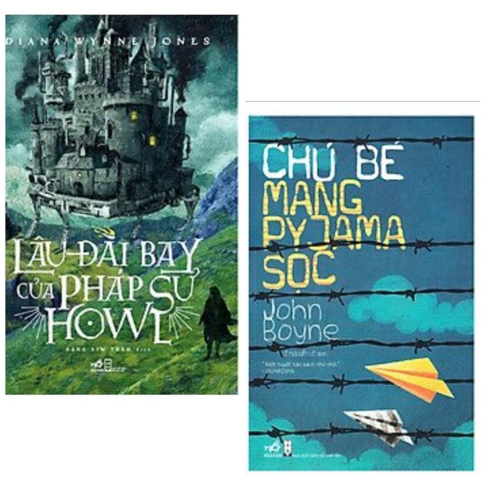 Sách - Combo 2 cuốn Lâu Đài Bay Của Pháp Sư Howl + Chú Bé Mang Pyjama Sọc [Nhã Nam]