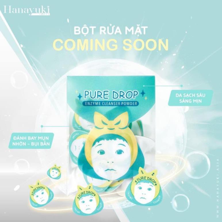Viên Bột Rửa Mặt Hanayuki – Pure Drop Enzyme Cleanser Powder