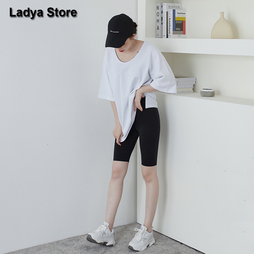 Quần legging ngố lửng nữ thun cao cấp chất liệu loại 1 nâng mông LADYA STORE | BigBuy360 - bigbuy360.vn