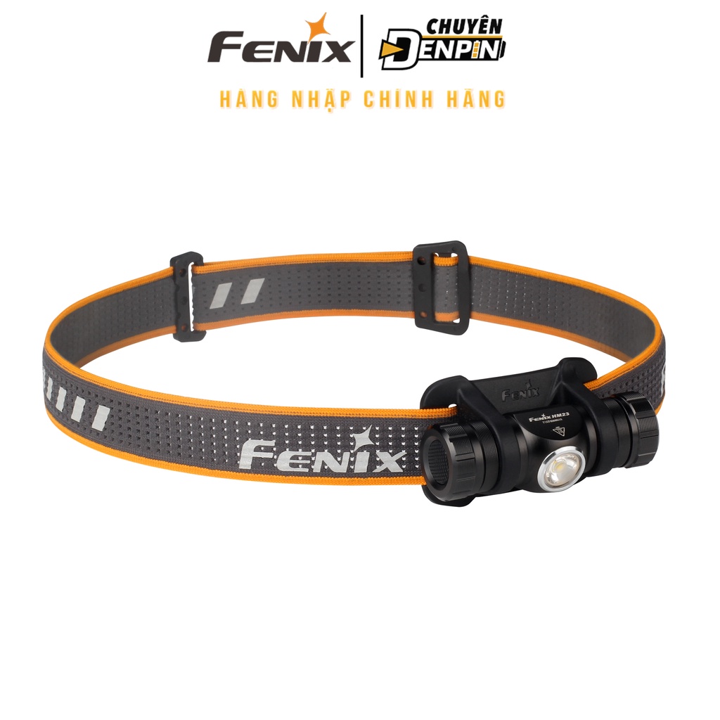 Đèn Pin Đội Đầu siêu nhẹ Fenix HM23, công suất 240 lumens, chiếu xa 50m, dùng 1 pin AA, kèm dây đeo đầu phản quang.