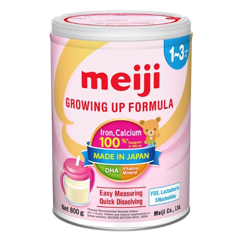 [HSD T06-2025] Sữa bột Meiji (1-3) Growing Up Formula 800g (nhập khẩu chính hãng)