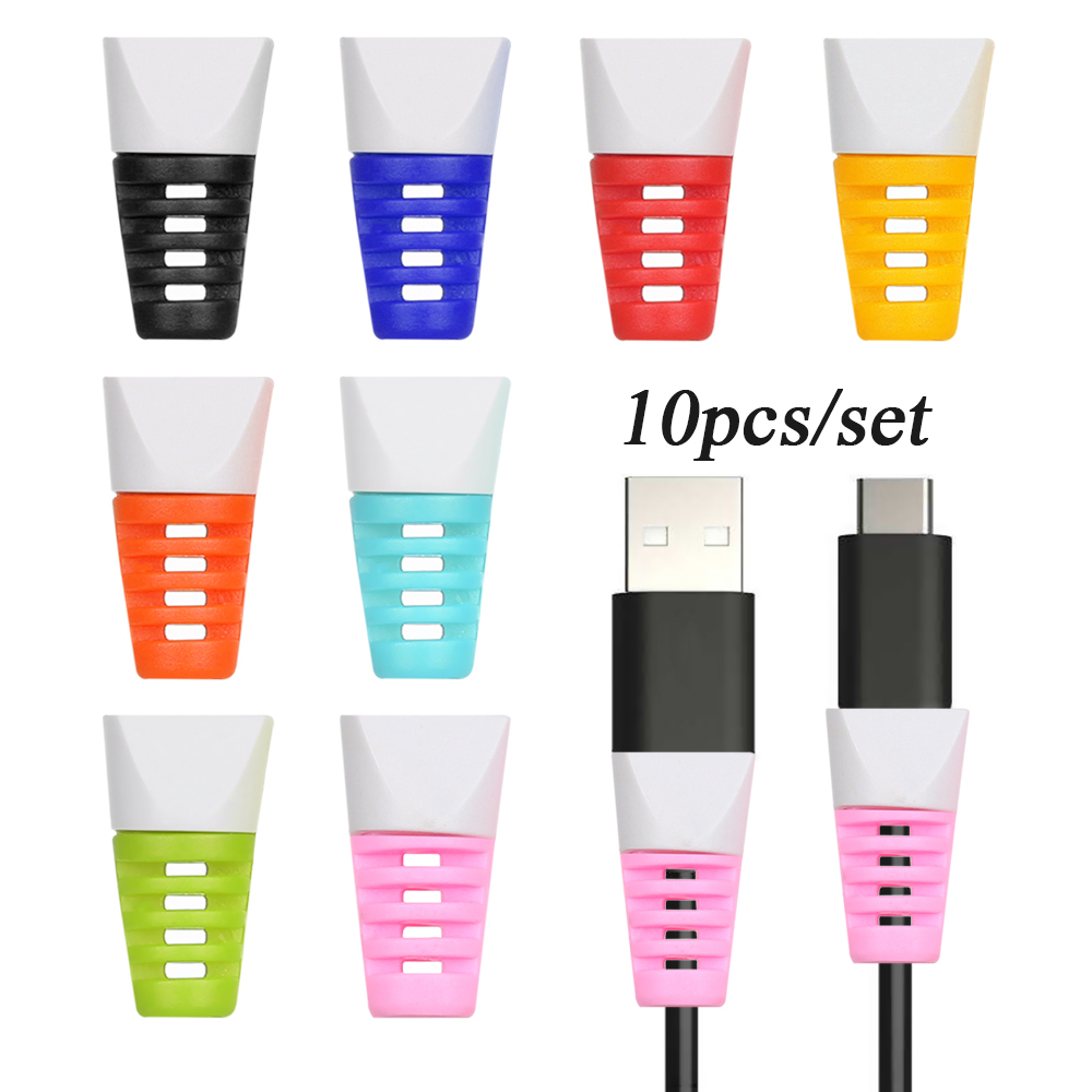 Set 10 Phụ Kiện Bọc Bảo Vệ Đầu Dây Cáp Tiện Lợi