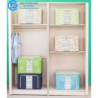 Hộp vải, túi vải đựng đồ, quần áo, chăn màn có khung sắt chắc chắn, chống thấm nước TCM-Khung sat