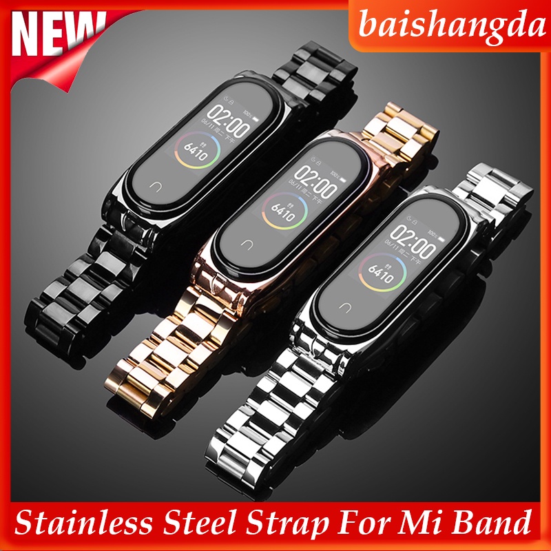 Dây đeo inox cho Mi Band 6 5 4 3 Mi Band 5