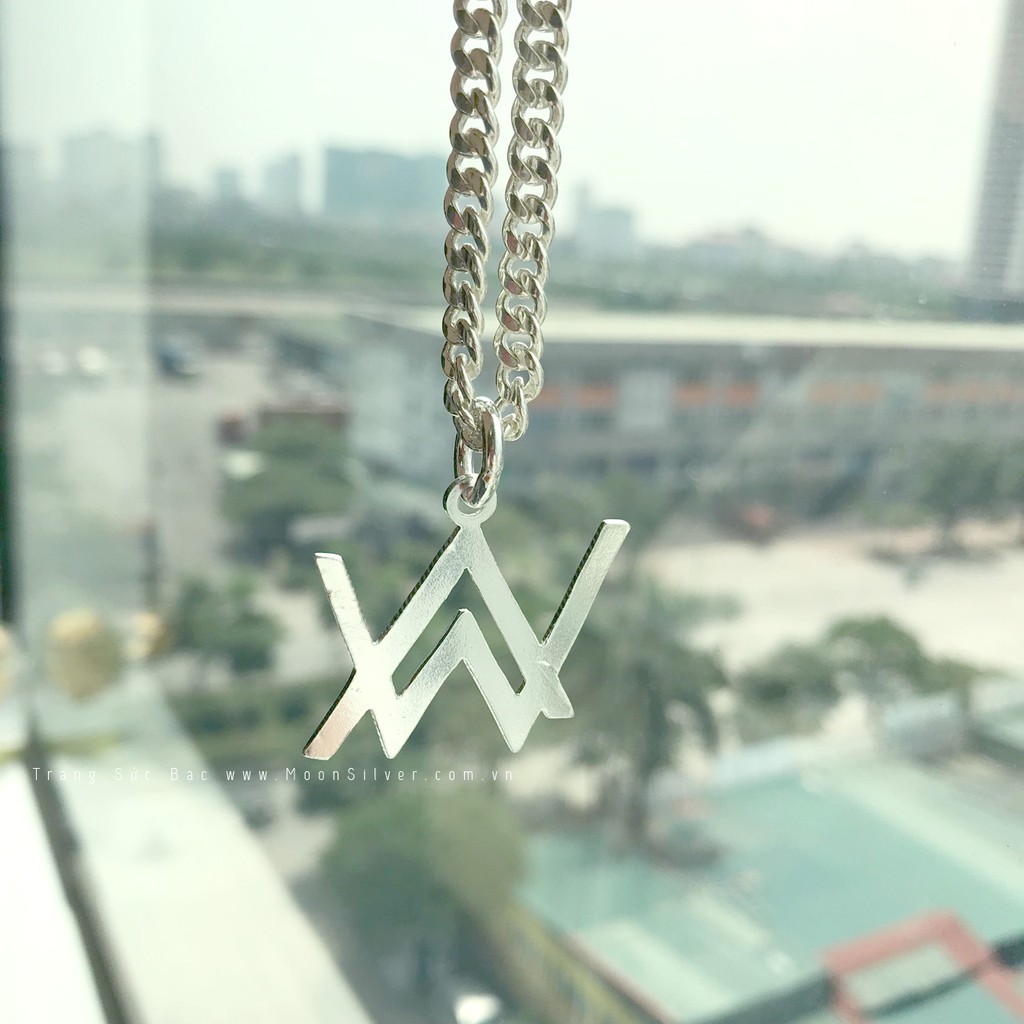 Dây chuyền, vòng cổ bạc trẻ em Alan Walker, chuẩn bạc ta 999