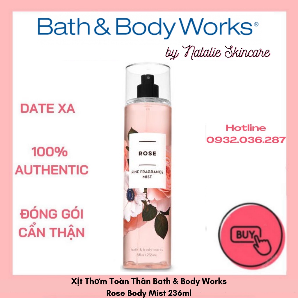 Xịt Thơm Toàn Thân Bath And Body Works Rose Body Mist 236ml