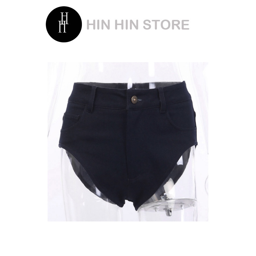 Quần Short màu xanh đen H39 Hỉn Hỉn Store