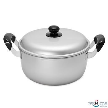 Nồi nhôm E-Cook Milky Lock&amp;Lock 22-24cm