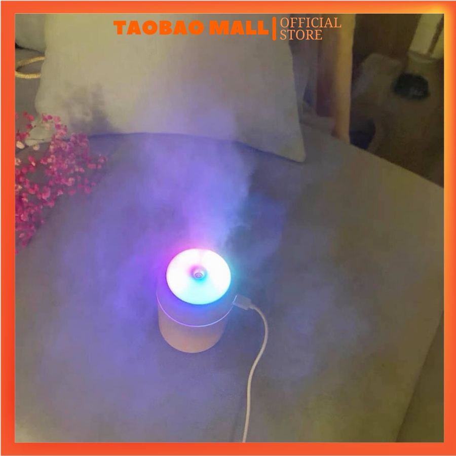 Máy Phun Sương Tạo Ẩm Mini, khuếch tán tinh dầu, Có Đèn Led Đổi Màu, 3 màu tùy chọn - HÀNG CÓ SẴN