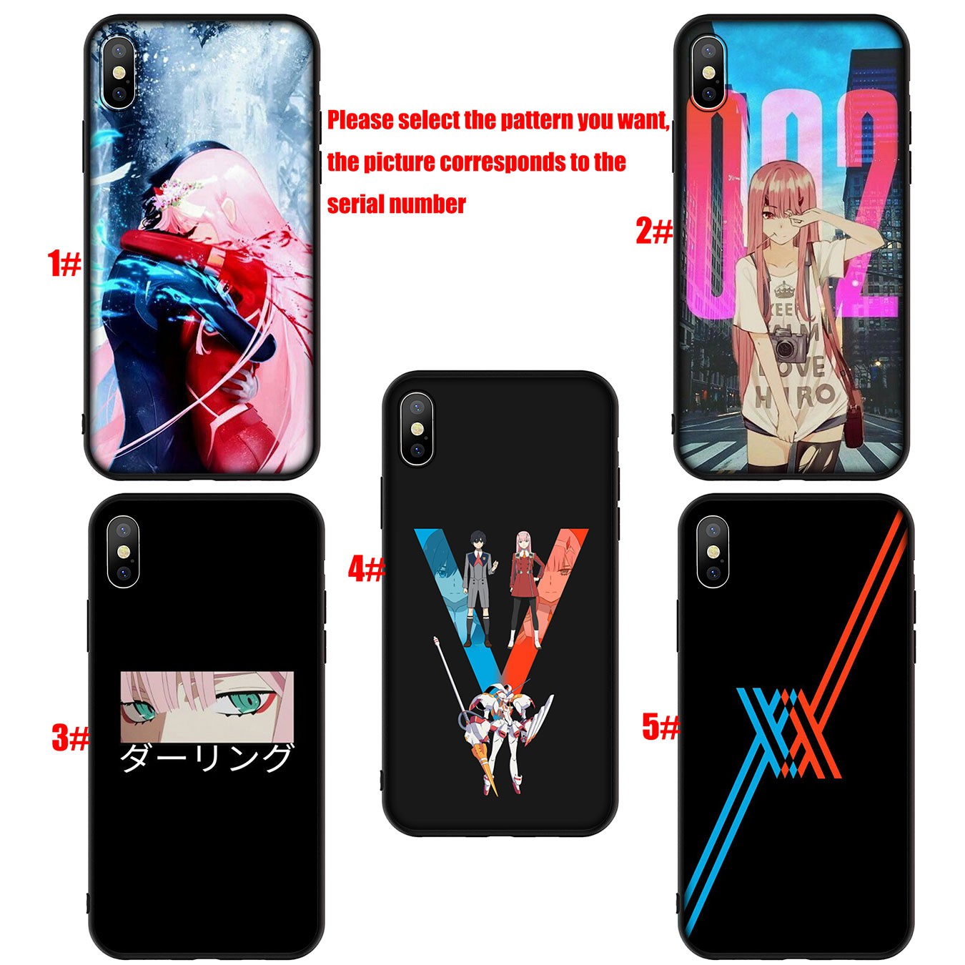 Samsung Galaxy A9 A8 A7 A6 Plus J8 2018 + A21S A70 M20 A6+ A8+ 6Plus Casing Soft Silicone Darling in The Franxx 002 Phone Case