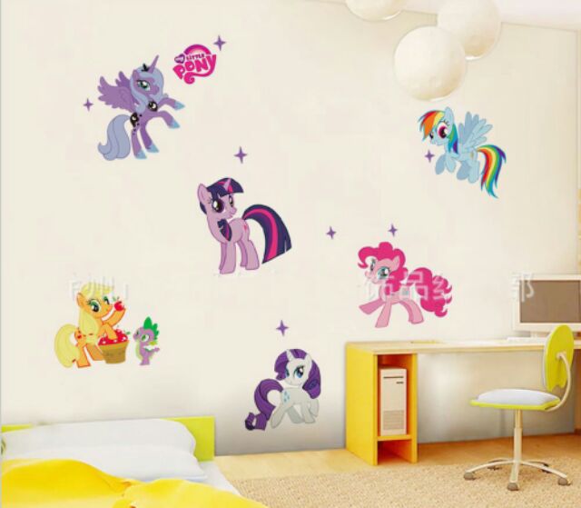 Decal dán tường Pony bé nhỏ - Tình bạn diệu kỳ