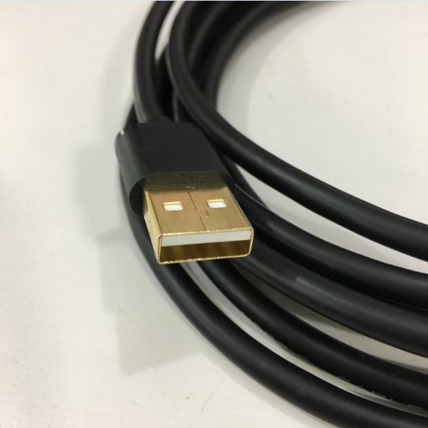 Cáp Kết Nối PLC Programming Cổng USB Type A to Mini B Dài 3M
