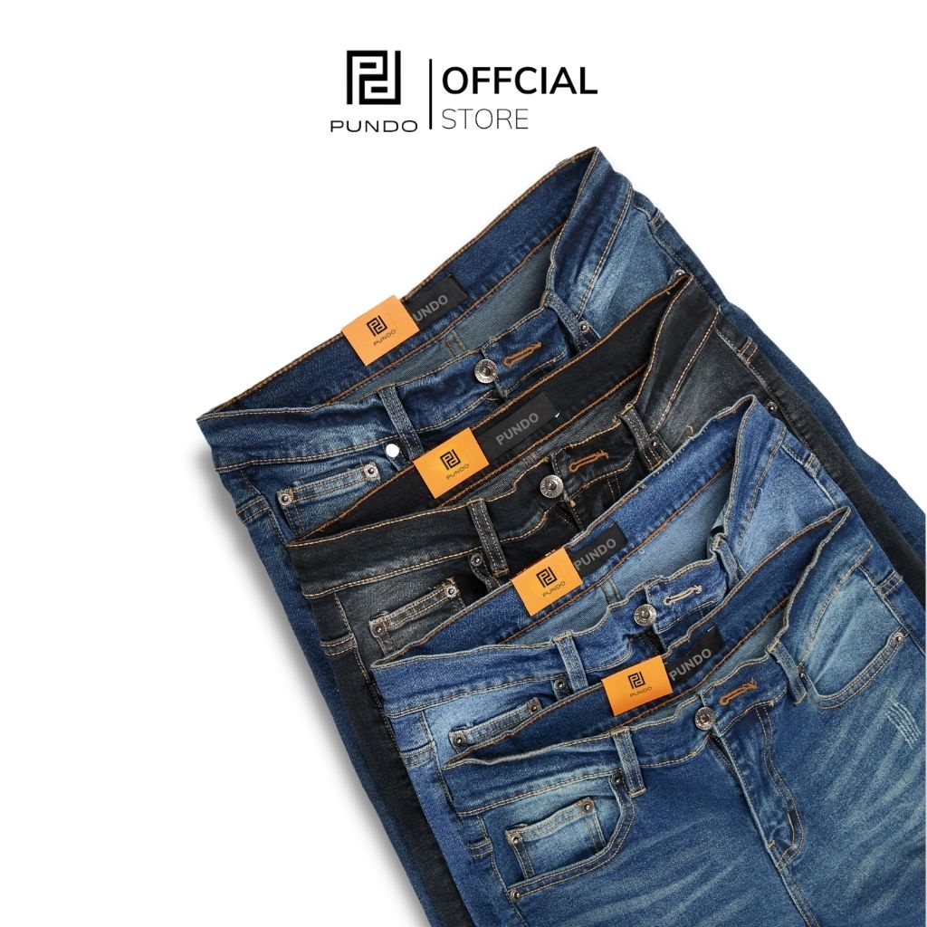 Quần jean nam dài 3 màu basic chất cotton jean cao cấp dễ phối PUNDO QJPD07