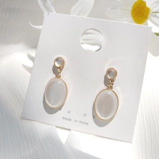 S925 Hoa Tai Hạt Đục Bầu Đẹp