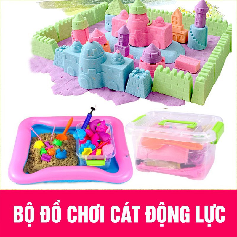 Bộ Đồ Chơi Cát Nặn, Cát Vi Sinh Nặn, Đất Sét Nặn Mô Hình Cho Bé Yêu Phát Triển Trí Tuệ
