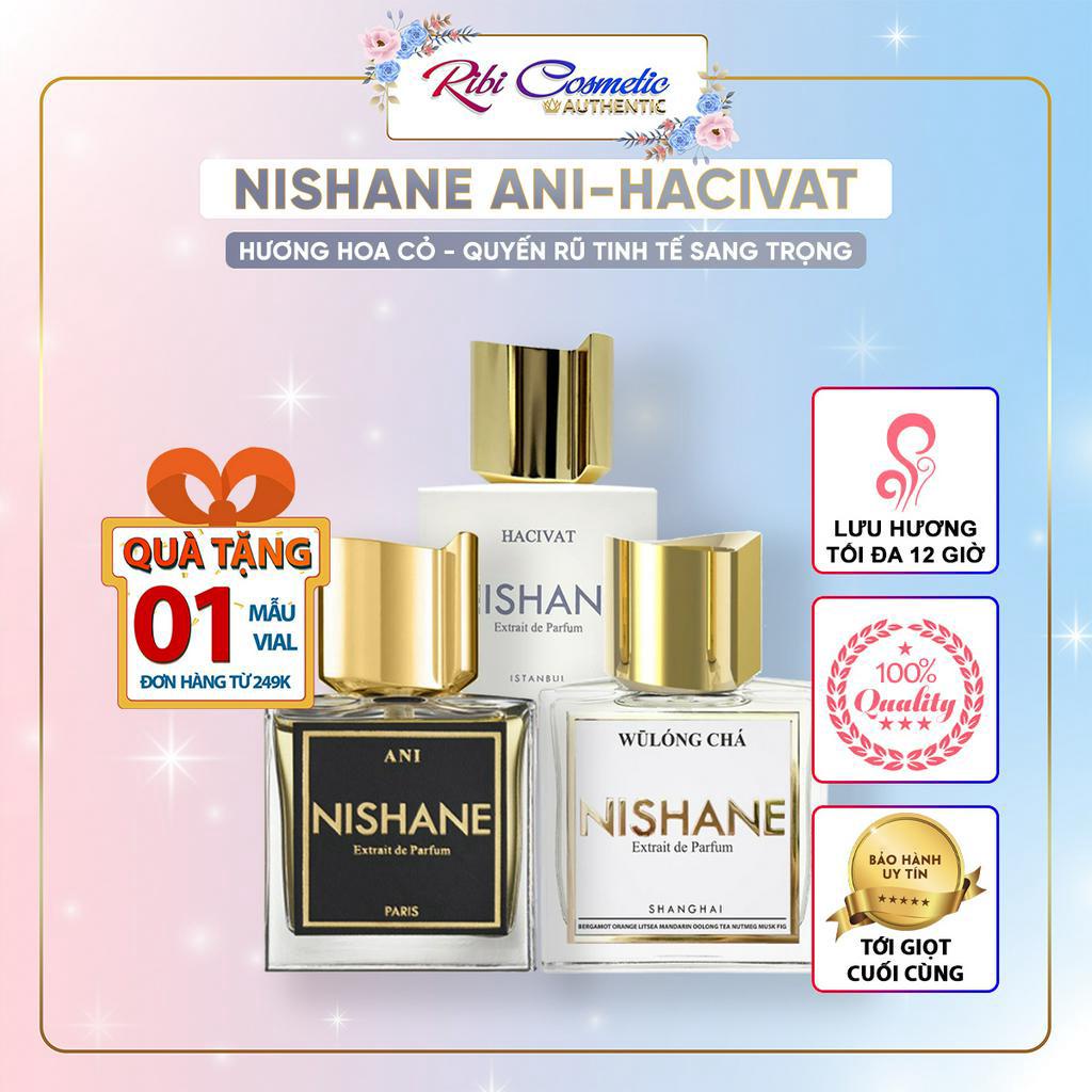 Nước Hoa Nam Nữ Unisex Nishane Wulong Cha, Nishane Hacivat, Nishane Ani Ribicosmetics