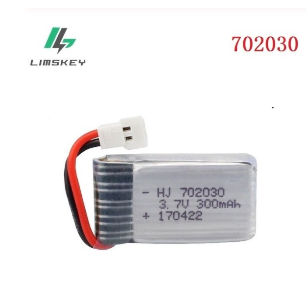 Pin sạc lipo 300mah 3.7v - Máy bay điều khiển Mini có mạch bảo vệ an toàn pin