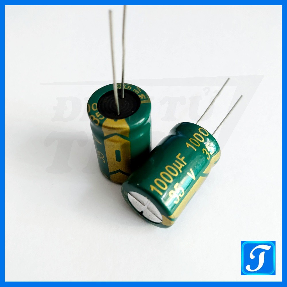 Tụ Hóa Tụ Phân Cực 1000uF 35V 13x21 mm Xuyên Lỗ