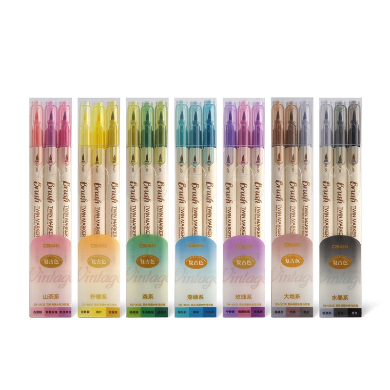 Set 3 Bút Đánh Dấu Hai Đầu Tiện Dụng
