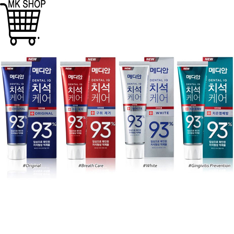 Kem đánh răng Hàn Quốc MEDIAN DENTAL IQ 93% 120g
