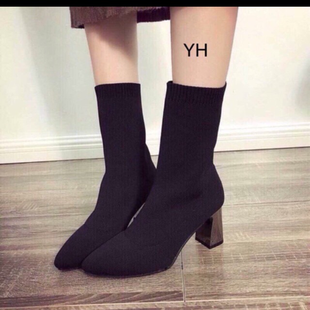 Boot len gót bạc ( ảnh thật , sz 39)