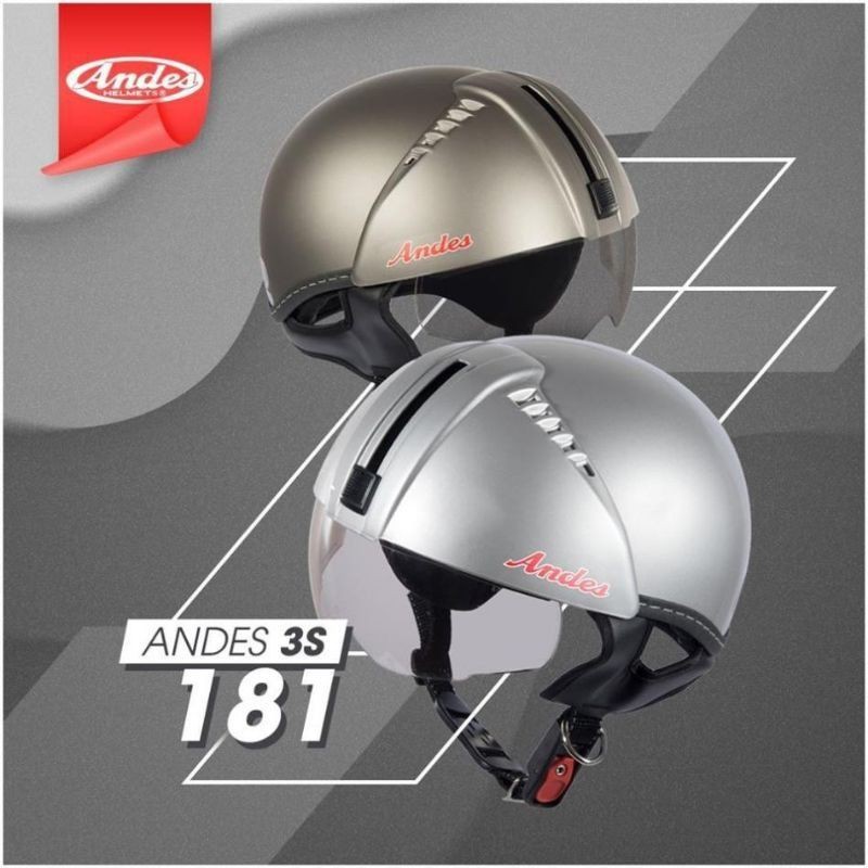NÓN BẢO HIỂM ANES 3S 181 GIẤU KÍNH  CHÍNH HÃNG.
