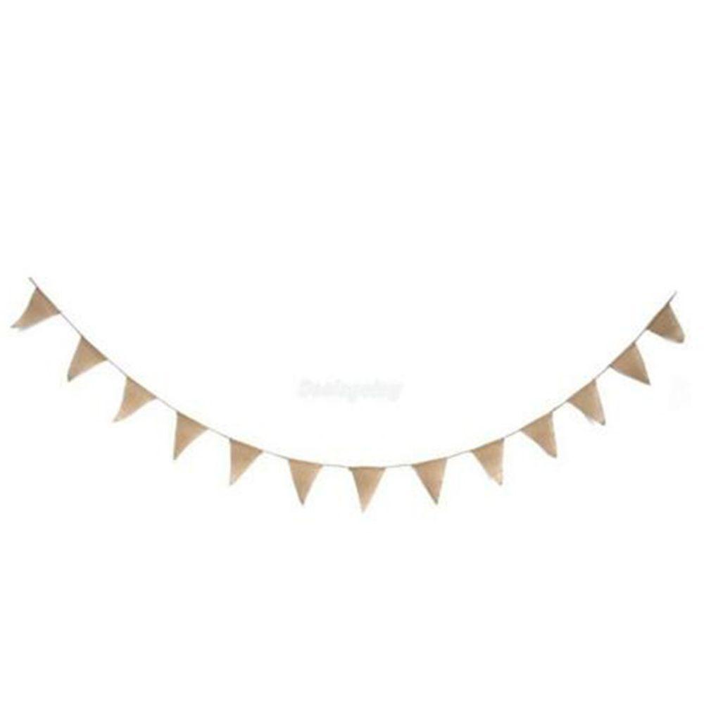 Malcom Dải Băng 13 Lá Cờ Vải Ren Sang Trọng Chất Lượng Cao Trang Trí Đám Cưới Shabby Mộc Mạc Hessian