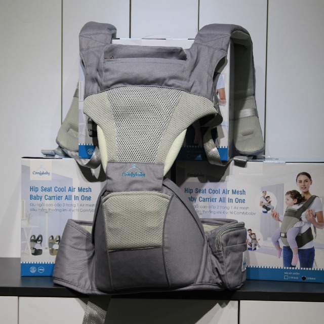 Địu ngồi cao cấp 4 tư thế 2 trong 1 AIR MESH Comfybaby CF818