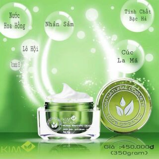 Kem face thảo dược dưỡng trắng da Kim Natural