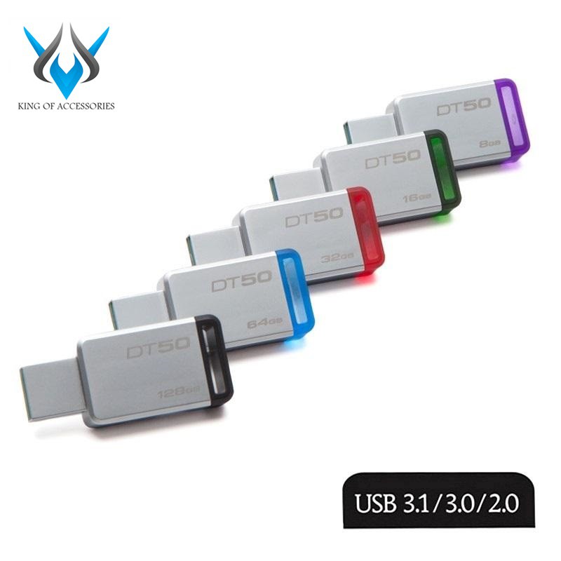 USB 3.1 Kingston DataTraveler DT50 64GB (Bạc)