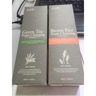 Sữa Rửa Mặt Chiết Xuất Từ lúa mạch 3W Clinic Brown rice Foam Cleansing