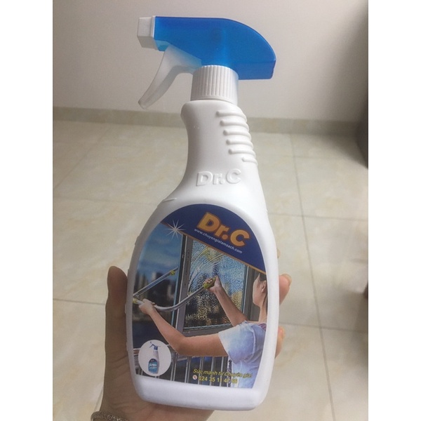 nước lau kính nước rửa kính xịt kính dr.C loại 500ml an toàn cho người sử dụng.