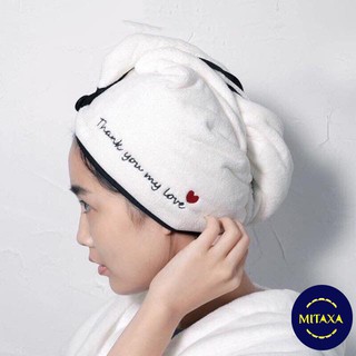 Khăn quấn tóc khô cấp tốc - siêu thấm hút QT01