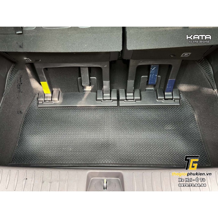 Lót cốp cao su Kata kèm lưng hàng ghế 3 dành cho xe Kia Carnival 2022
