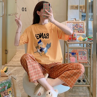 Bộ đồ ngủ áo phông đẹp, Set đồ mặc nhà cute