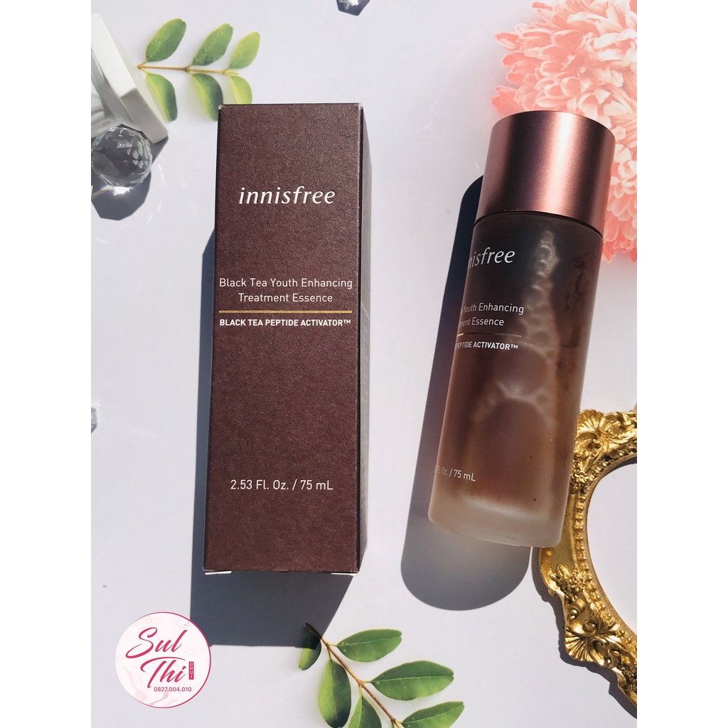 Nước dưỡng ngăn ngừa lão hóa từ trà đen innisfree Black tea Youth Enhancing Treatment Essence 145ml