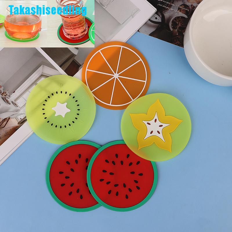 Bình Nước Silicone Cách Nhiệt Hình Trái Cây Xinh Xắn