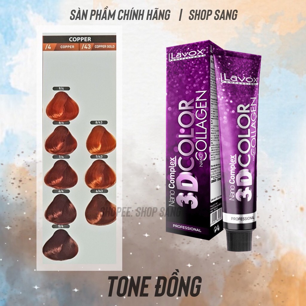 Thuốc Nhuộm Lavox 3D Tone Đồng