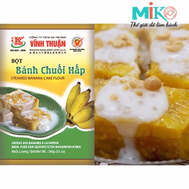Bột bánh chuối hấp Vĩnh Thuận 340gr