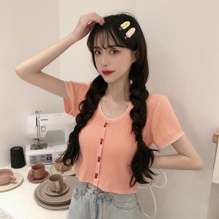 Áo kiểu ngắn dáng ôm dành cho nữ