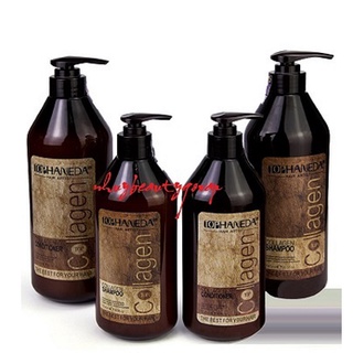 Dầu Gội Dầu Xả Top Haneda Collagen Siêu Mượt (785ml-500ml)