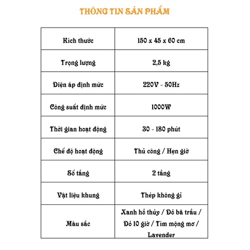 Tủ Sấy Quần Áo 2 Tầng, Máy Sấy Quần Áo Diệt Khuẩn