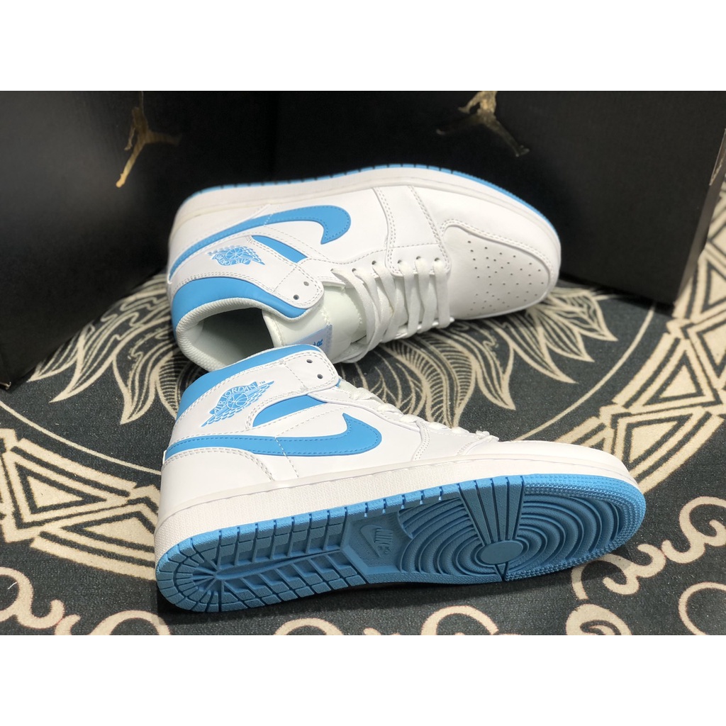 Giày Sneaker Nam Nữ Jordan 1 High Phantom Viền Xanh Lót 2 Lớp Cực Êm, Giày Thể Thao Nam Nữ Cao Cổ Fullbox