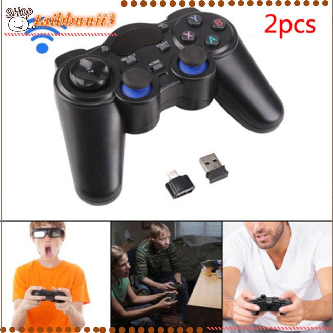 🔥Promotion New  2pcs/pair 2.4g Wireless Android Gamepads Gamepad Game Console Controller