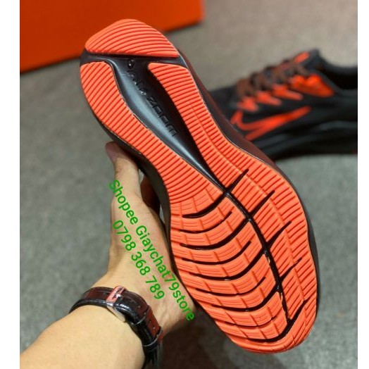 Giày Nike Air Zoom Winflo 7 Men's Running CJ0302-001 Black/Orange  [Chính Hãng - FullBox] Giaychat79store