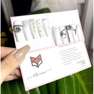 [ Nails Box] Móng úp tone trắng sang chảnh