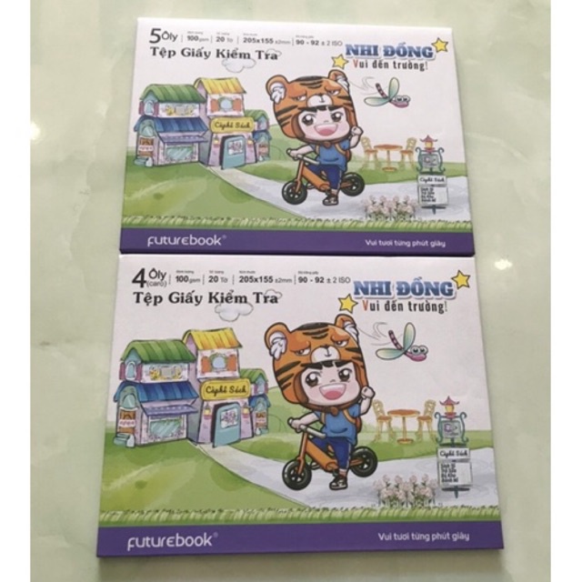 Vở kiểm tra kẻ sẵn 5 ô ly