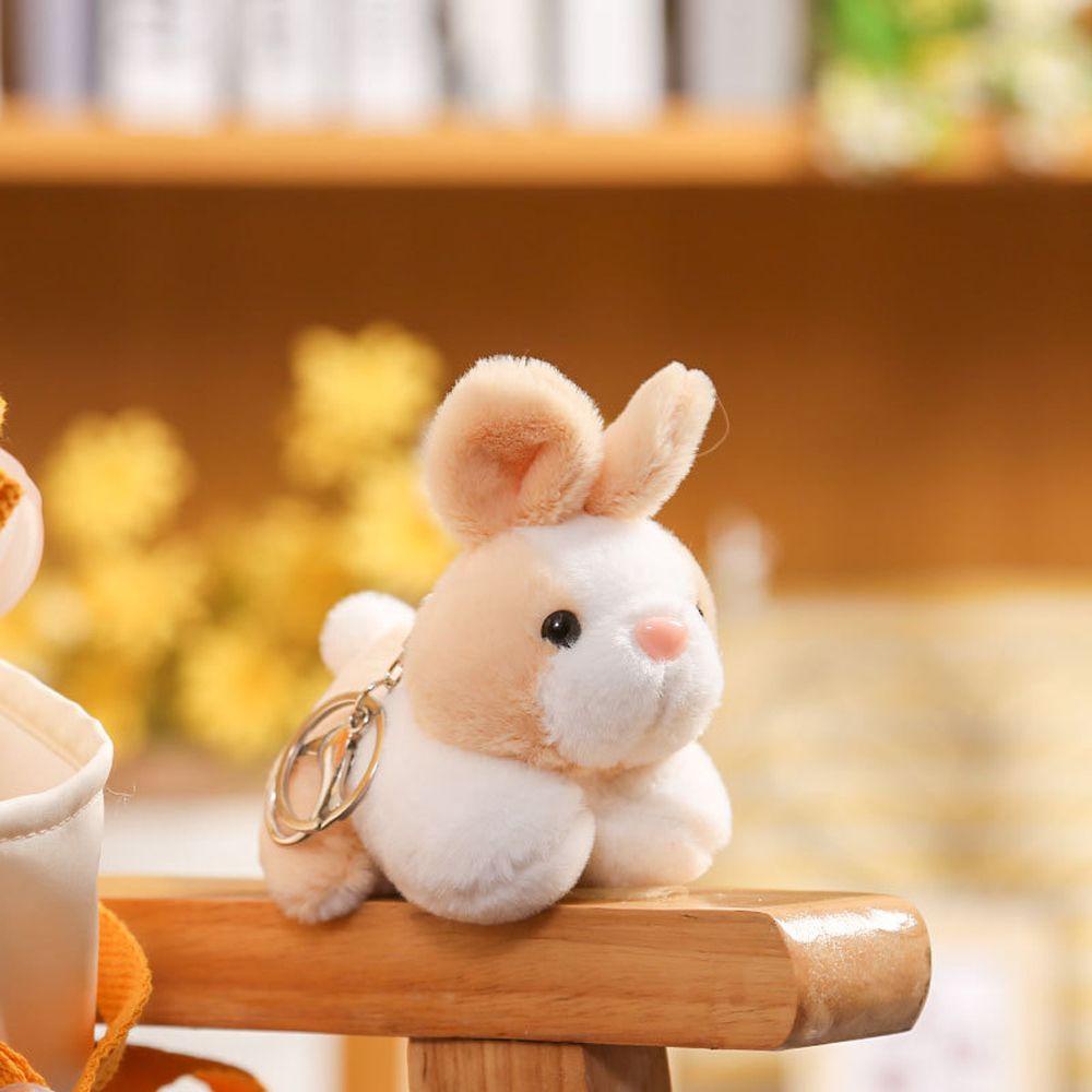 CLEOES Móc Khóa Hình Thỏ Nhồi Bông Dễ Thương