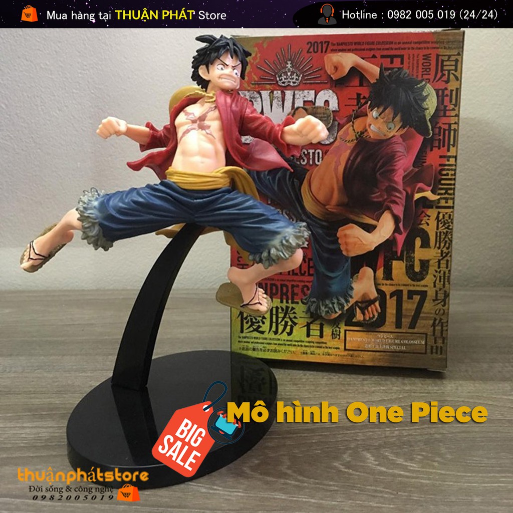 Mô hình One Piece -  Monkey D. Luffy , Portgas D. Ace 18cm( ảnh thật )
